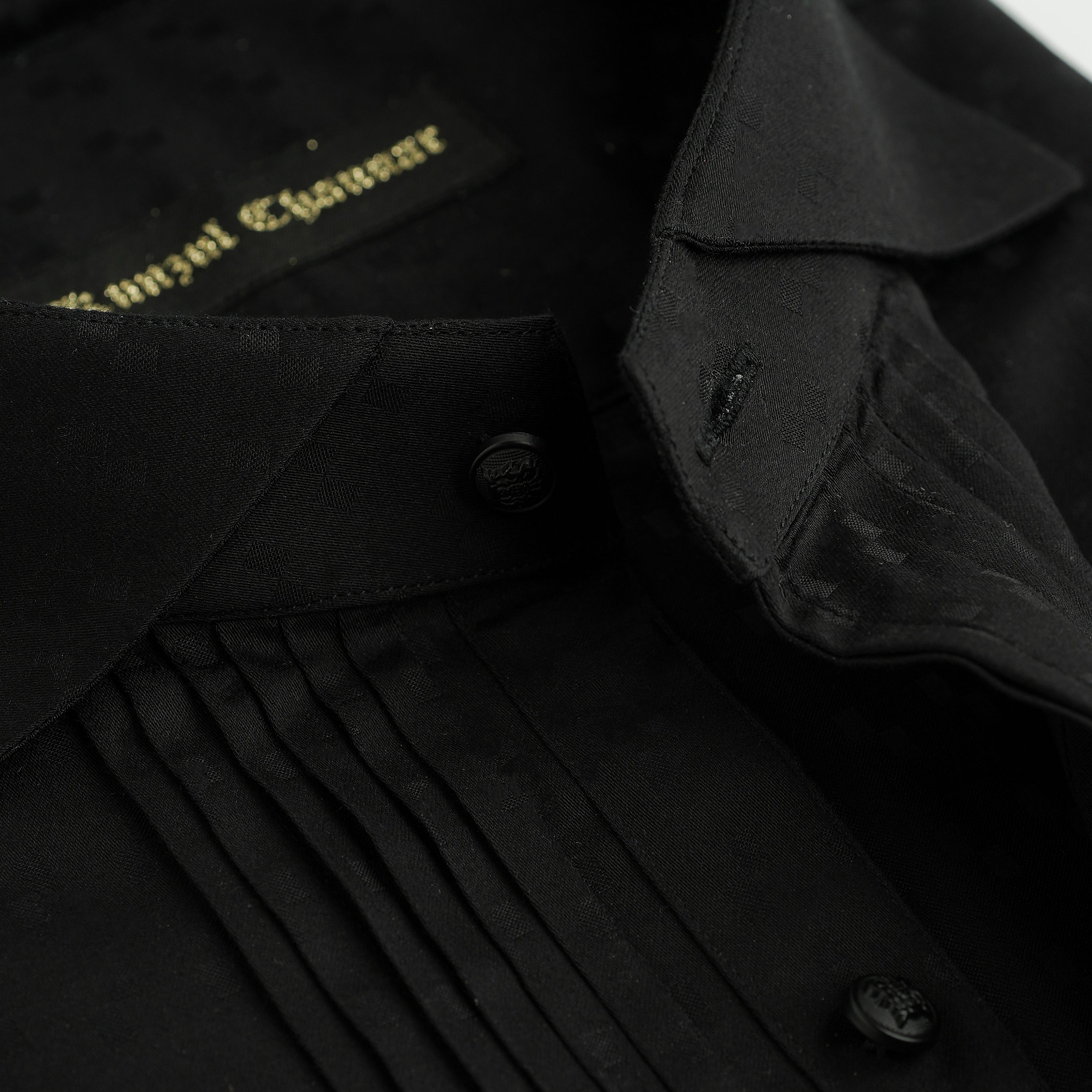 PREMIUM BLACK TUXEDO SHIRT