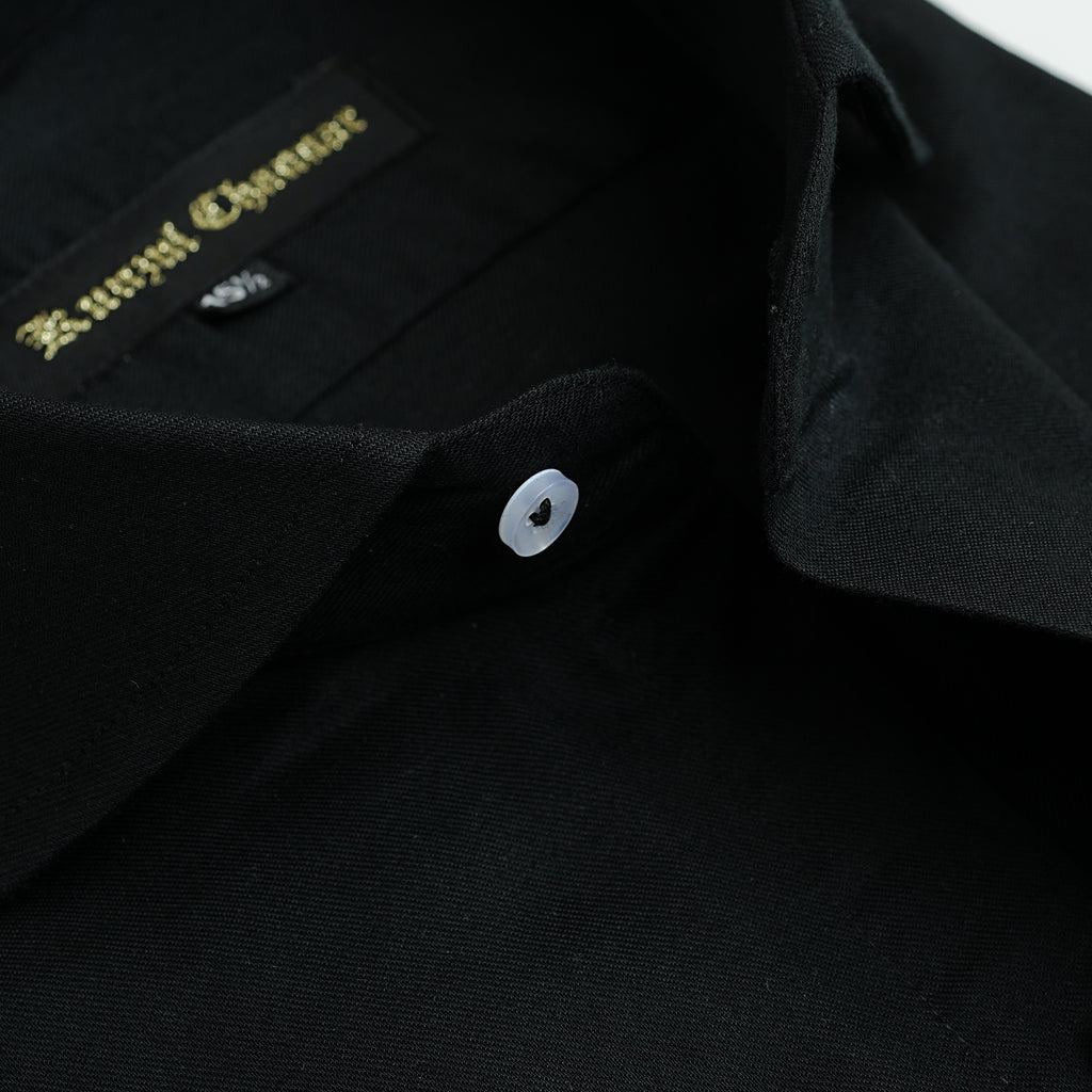BLACK COTTON SHIRT
