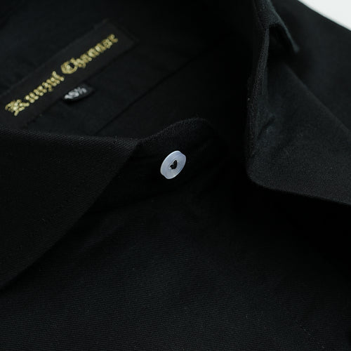BLACK COTTON SHIRT