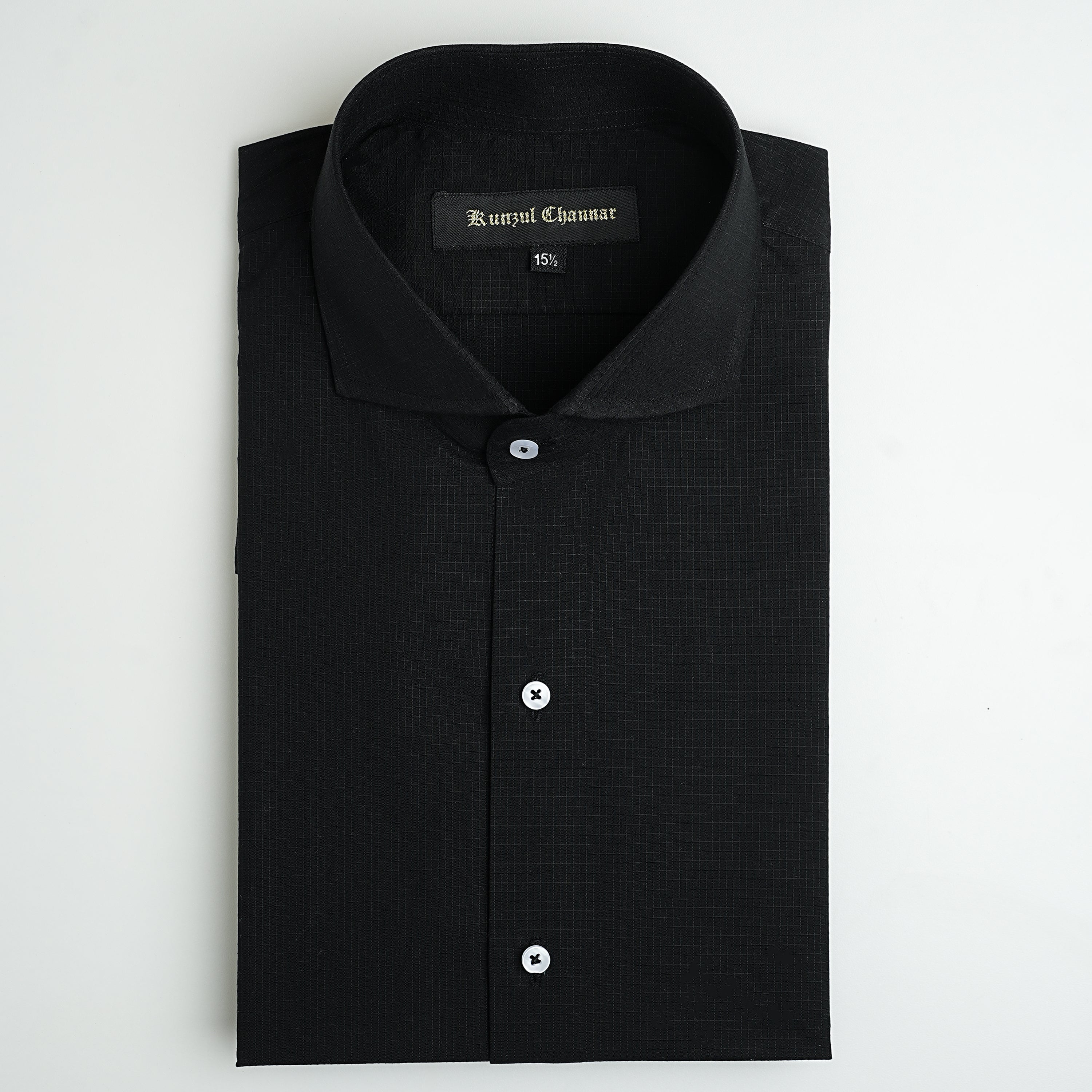 MINI CHECKS BLACK SHIRT