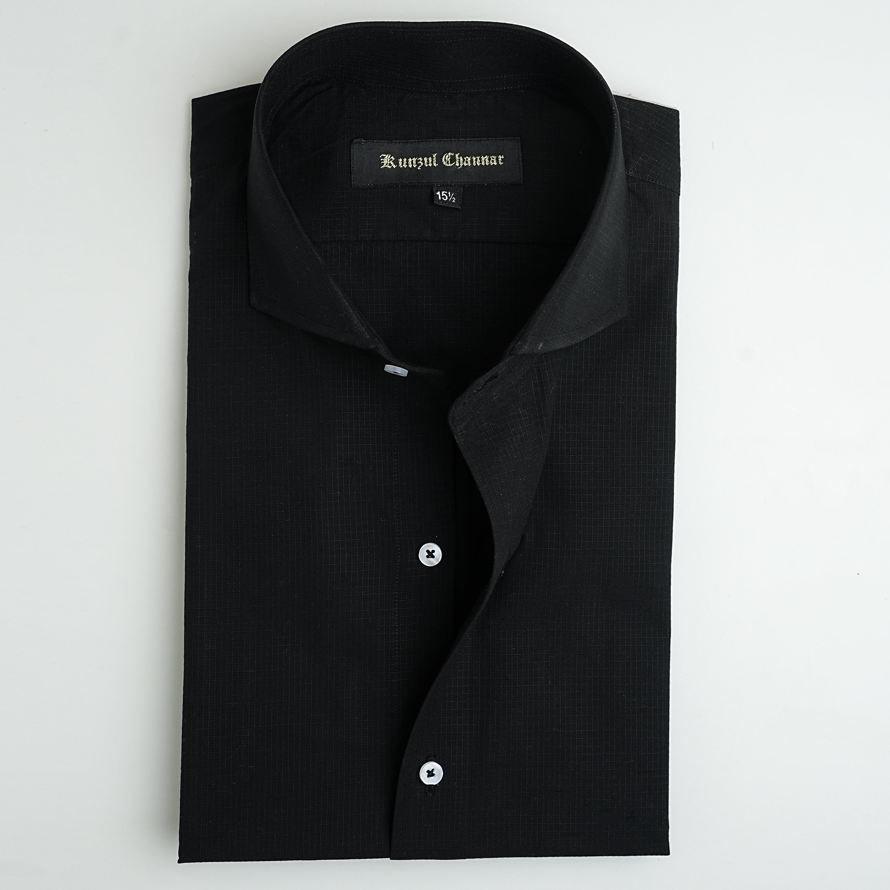 MINI CHECKS BLACK SHIRT