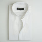 WHITE TWILL COTTON SHIRT