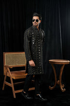 PATTERN EMBROIDERED KURTA TROUSER