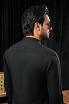 BLACK PREMIUM MANDARIN KURTA TROUSER