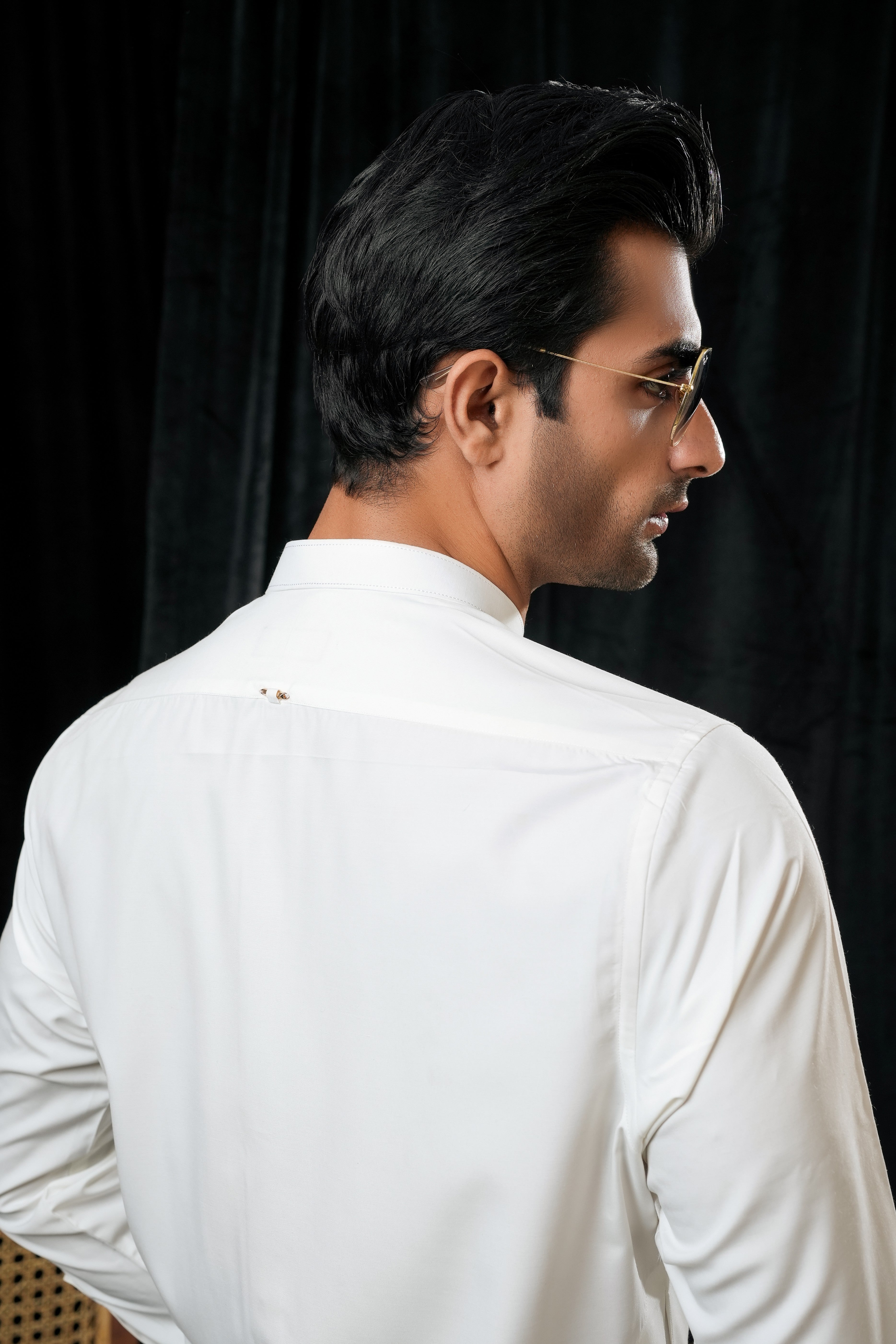 WHITE PREMIUM MANDARIN KURTA TROUSER