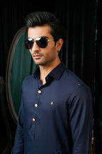 MID-NIGHT BLUE SHALWAR KAMEEZ