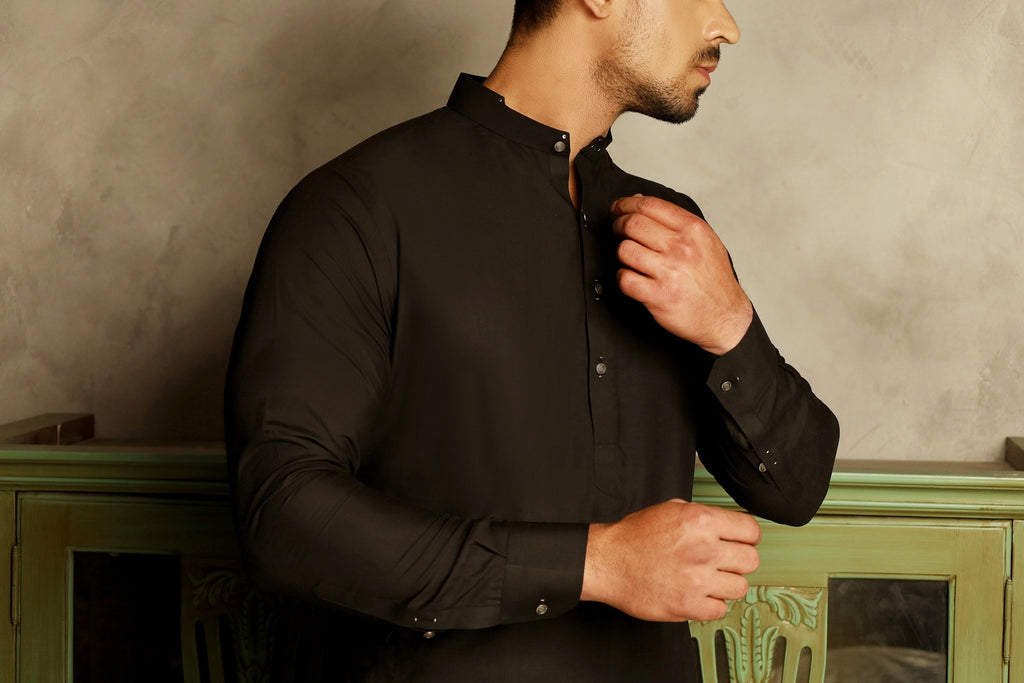SIGNATURE BLACK KURTA TROUSER