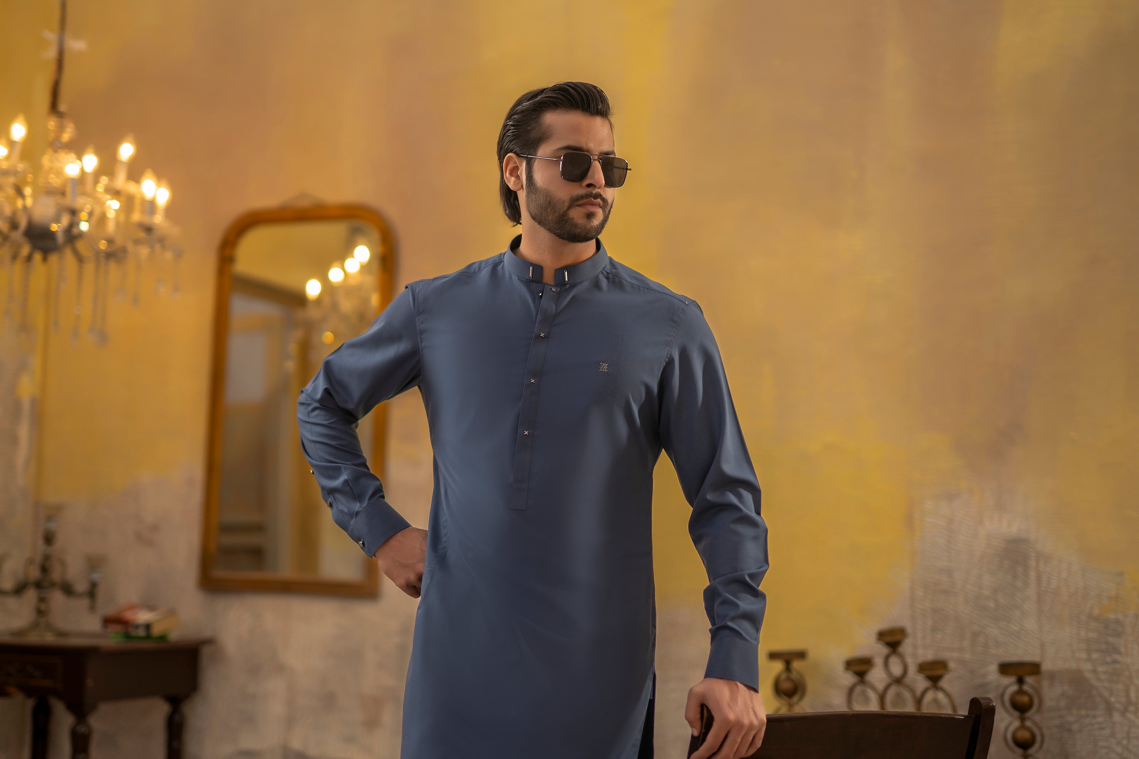 SAPPHIRE BLUE KURTA TROUSER