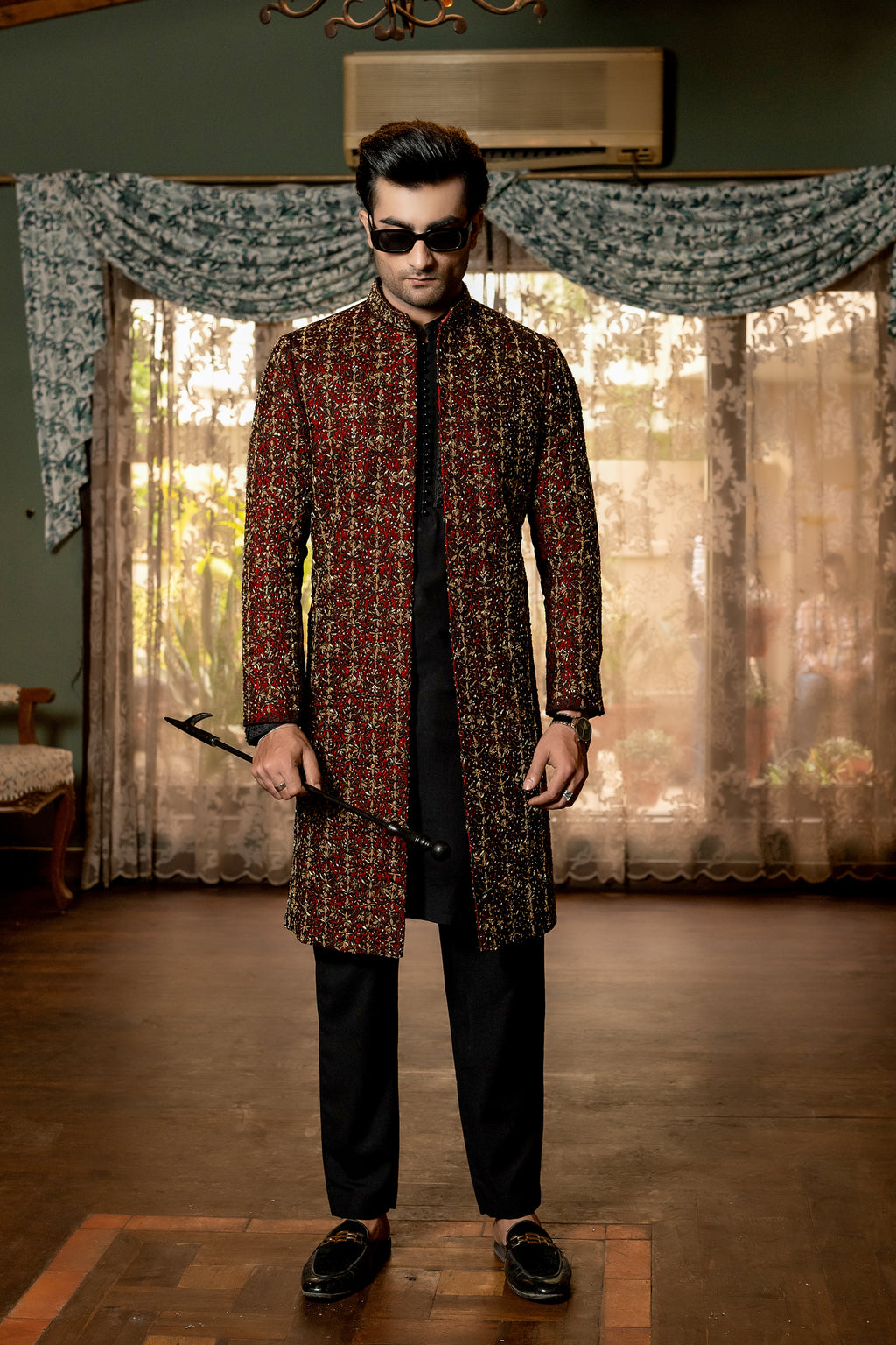 MAROON SHERWANI