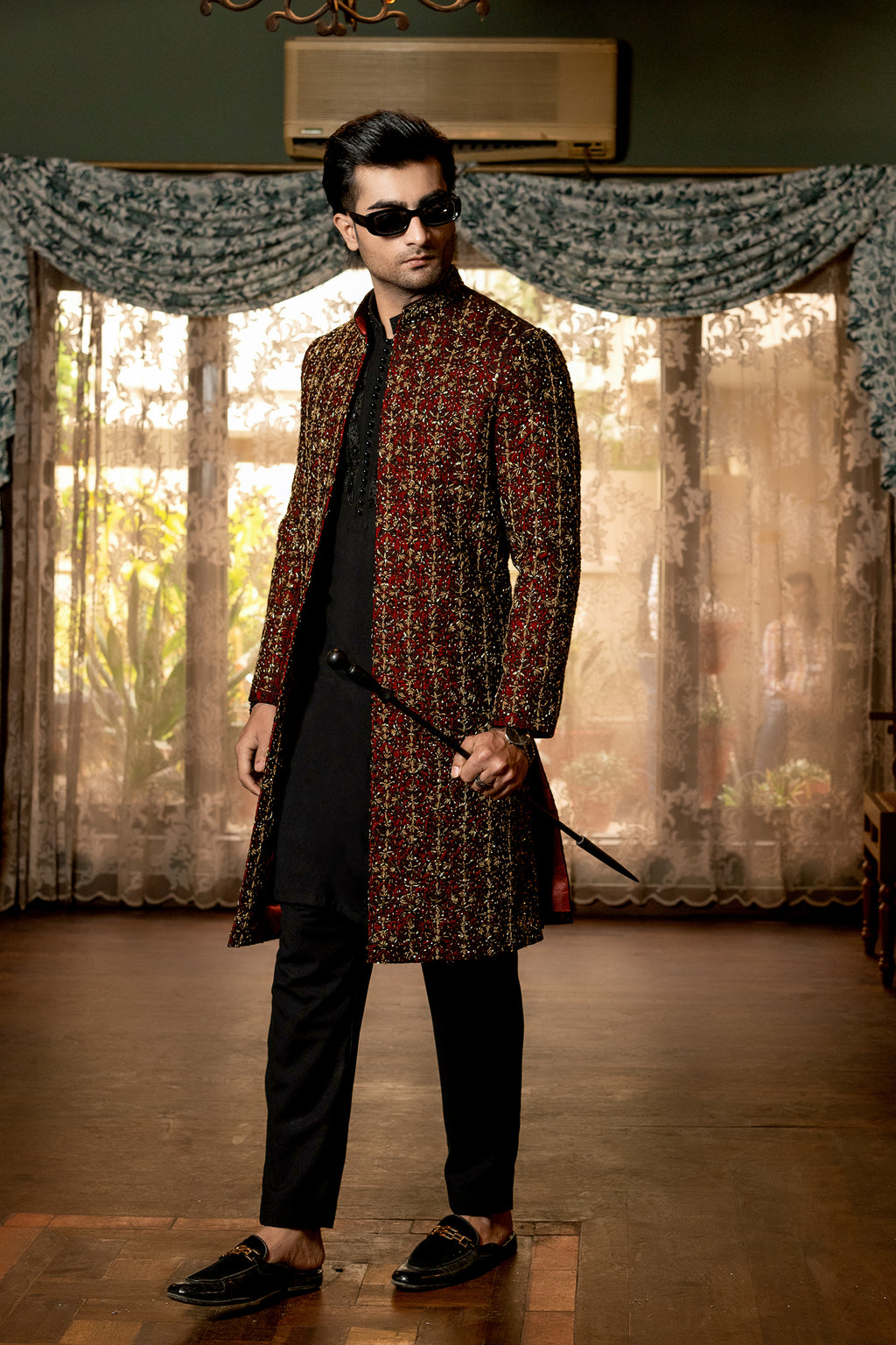 MAROON SHERWANI
