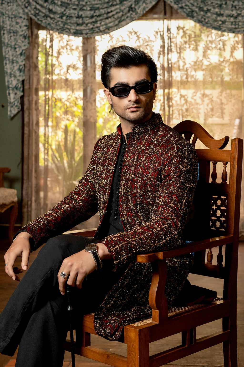 MAROON SHERWANI