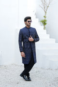 NAVY BLUE SHERWANI