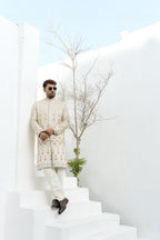 PEARL WHITE SHERWANI