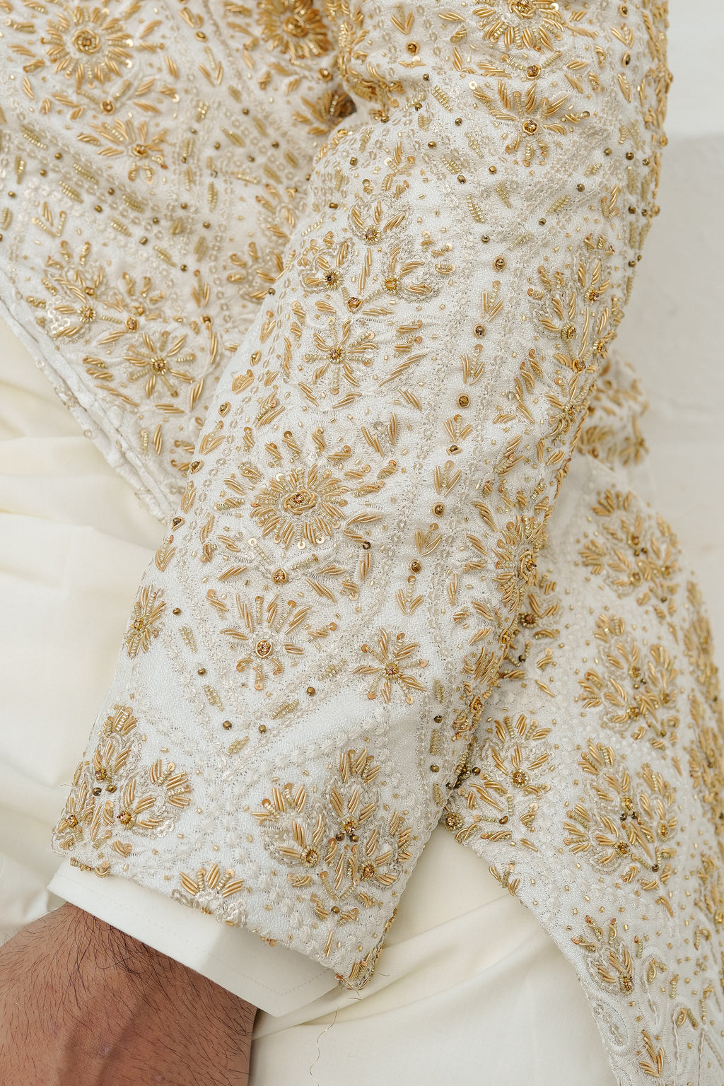 PEARL WHITE SHERWANI
