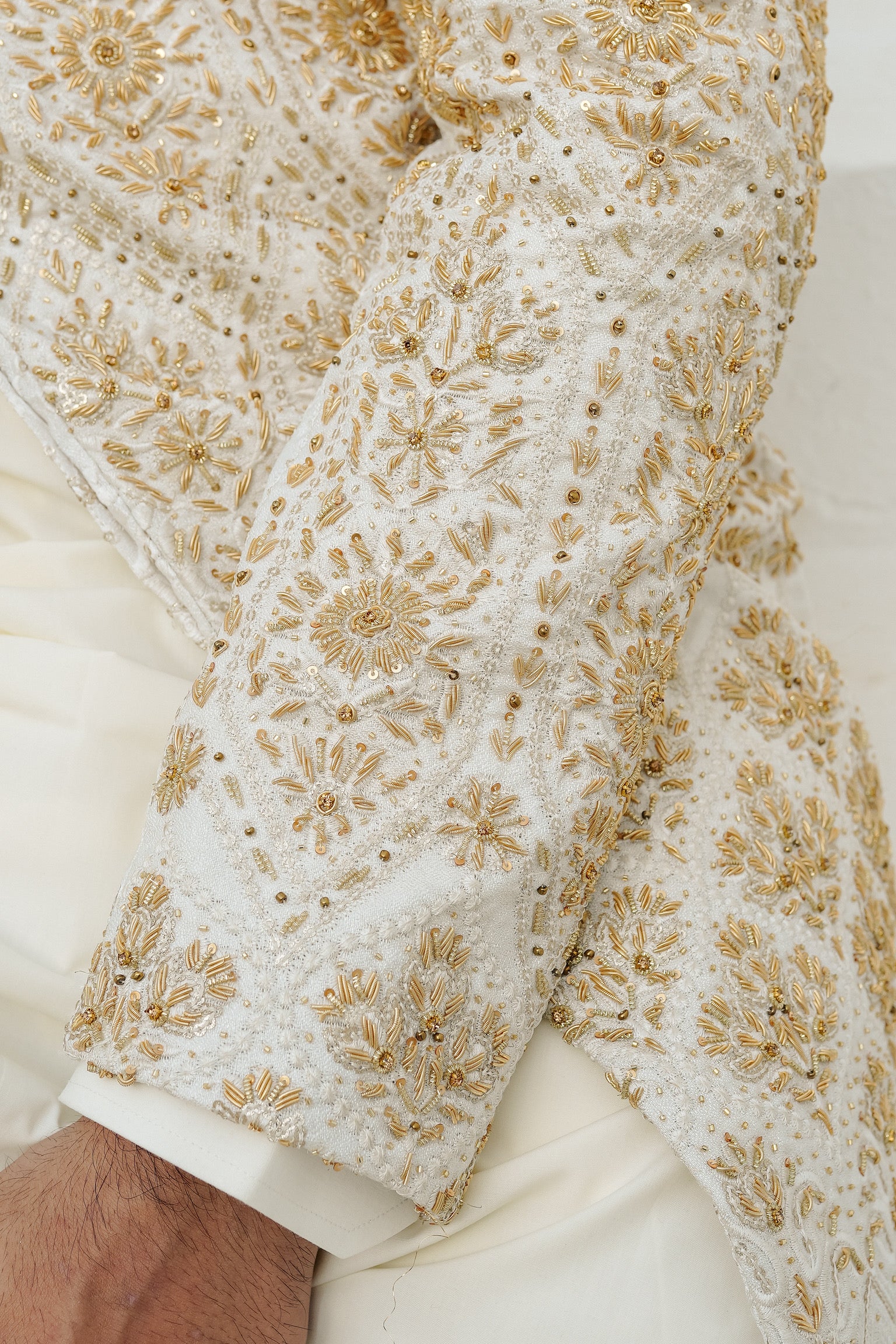 PEARL WHITE SHERWANI