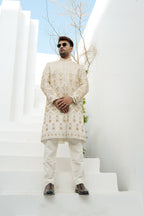 PEARL WHITE SHERWANI