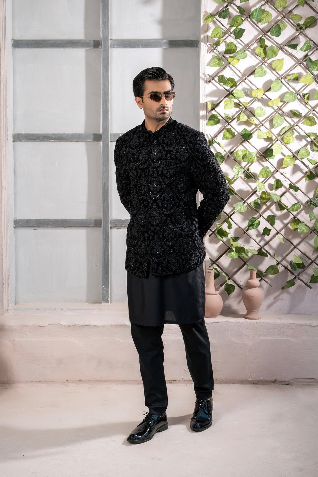 BLACK VELVET PRINCE COAT